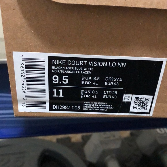 Nike Court Vision Low Black Laser Blue. - Picture 6 of 6